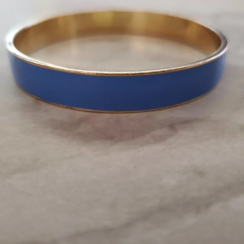 💙 Vintage Y2k 00s 2000's J. Crew Bright Spring blue Skinny Bangle 💙 - Picture 4 of 9